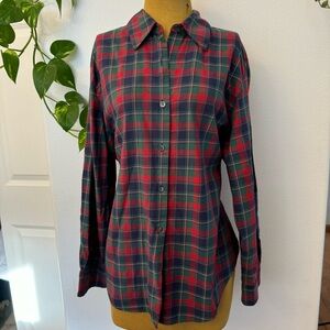 Foxcroft 1990s multicolour Plaid Button-Up Shirt 100% cotton unisex
